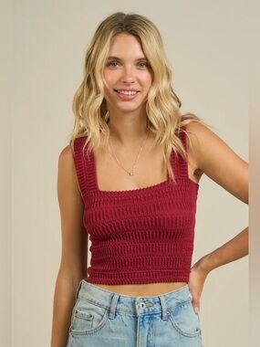 🆕🤍BURGUNDY TANK